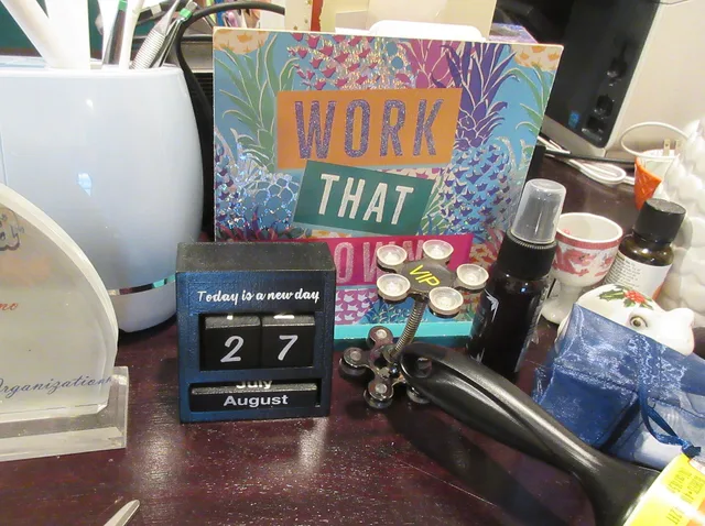 Calendar on Ms Hollie's desk as we return from pandemicane evacuation. Working Days Per Year Examples: Fiscal Baseline Checks